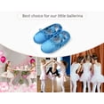 thumbnail image 6 of Stelle Girls Satin Ballet Shoes Split Sole Dancing Flats with Adjustable Lace,Gymnastics Ballet Slippers Dance Shoes for Toddler/Little Girls/Big Girls,Blue, 6 of 6