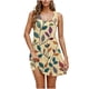 thumbnail image 1 of Vestido Corto de Verano Casual de Moda Impreso Cuello Redondo Bolsillo sin Mangas de las Mujeres, Vestido Casual para Diario, 1 of 9