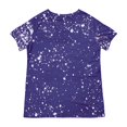 thumbnail image 4 of Fiudx Tops para Mujer Camiseta Estampada a La Moda para Mujer, Blusa de Manga Corta, Tops Informales con Cuello Redondo, 4 of 4