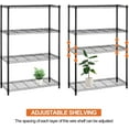 thumbnail image 2 of BIQWBIC 4-Tier Wire Shelving Unit, Adjustable NSF Metal Shelf, 1000lbs Total Capacity, Black, 2 of 6