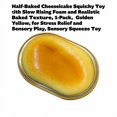 thumbnail image 3 of Half-Baked Cheesecake Squishy Toy with Slow Rising Foam and Baked Texture, 1-Pack, Golden Yellow, for Relaxation And, Sensory Squeeze Toy, 3 of 3