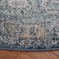 thumbnail image 3 of SAFAVIEH Valencia Maria Oriental Polyester Area Rug, Blue, 6'4" x 6'4" Round, 3 of 8