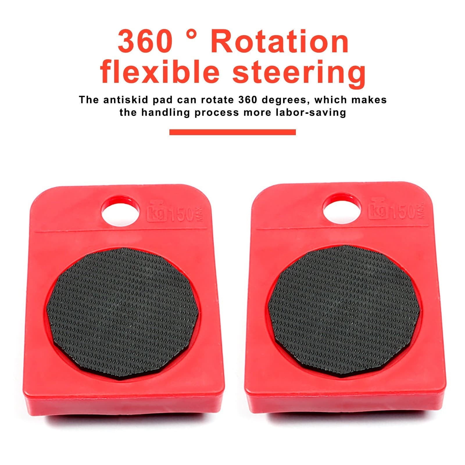 2026 New Furniture Lift Mover Tool Set, Upgrade Furniture Movers Sliders Furniture Lifter Tool, Furniture Movers with Adjustable Height Lifting Tool Lever & 4 Wheels, Mover Dolly Sliders Tool