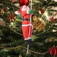 thumbnail image 6 of Wizlet Climbing Santa Claus on Rope Christmas Tree Ornament Indoor Outdoor Hanging Decorations Party Home Wall Window Decor 11.8 in *2, 6 of 8