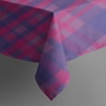 thumbnail image 3 of Pink Purple Checkered Pattern Rectangle Tablecloth 60"x84",Waterproof Polyester Rectangle Table Cloth, Wipeable Spillproof Polyester Tablecloth for Dining, Camping, Indoor and Outdoor, 3 of 5