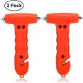thumbnail image 1 of Paquete de 2 martillos de seguridad para automóvil, seguridad, herramienta de escape de emergencia roja llamativa para accidentes automovilísticos, 1 of 1