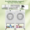 thumbnail image 5 of Laundry Pedestal 18 In Height with Storage Shelf, 700lbs Weight Capacity Washing Machine Stands for Most Washers and Dryers, Assembly Required, White, 2 Pack, 5 of 8