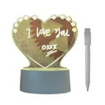 thumbnail image 2 of Dadiaei LED Night Light with Message Board, Writable Note Board Lamp, Decorative Table Lamp for Bedroom, Heart-Shaped Message Board Light, Night Light with Pen for Home Decor, 2 of 8