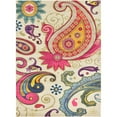thumbnail image 1 of Unique Loom Estrella Paisley Floral Area Rug 8' x 11' Rectangle Beige/Pink, 1 of 5