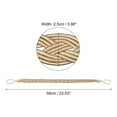 thumbnail image 2 of Uxcell Curtain Tiebacks Braided Drapery Holdbacks Holder Decorative Rope Tie Back with Metal Hooks Light Champagne 4Pcs, 2 of 6