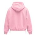 thumbnail image 4 of Women Sherpa Pet Carrier Hoodie, Plush Kangaroo Pocket Pullover for Small Dog Cat, 4 of 4