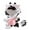 Cow+Black Shoes, variant on VickyPoP 7.8 Inch Stuffed Animals Clothes, Doll's Clothes Accessories - Onesies Pajamas Suit