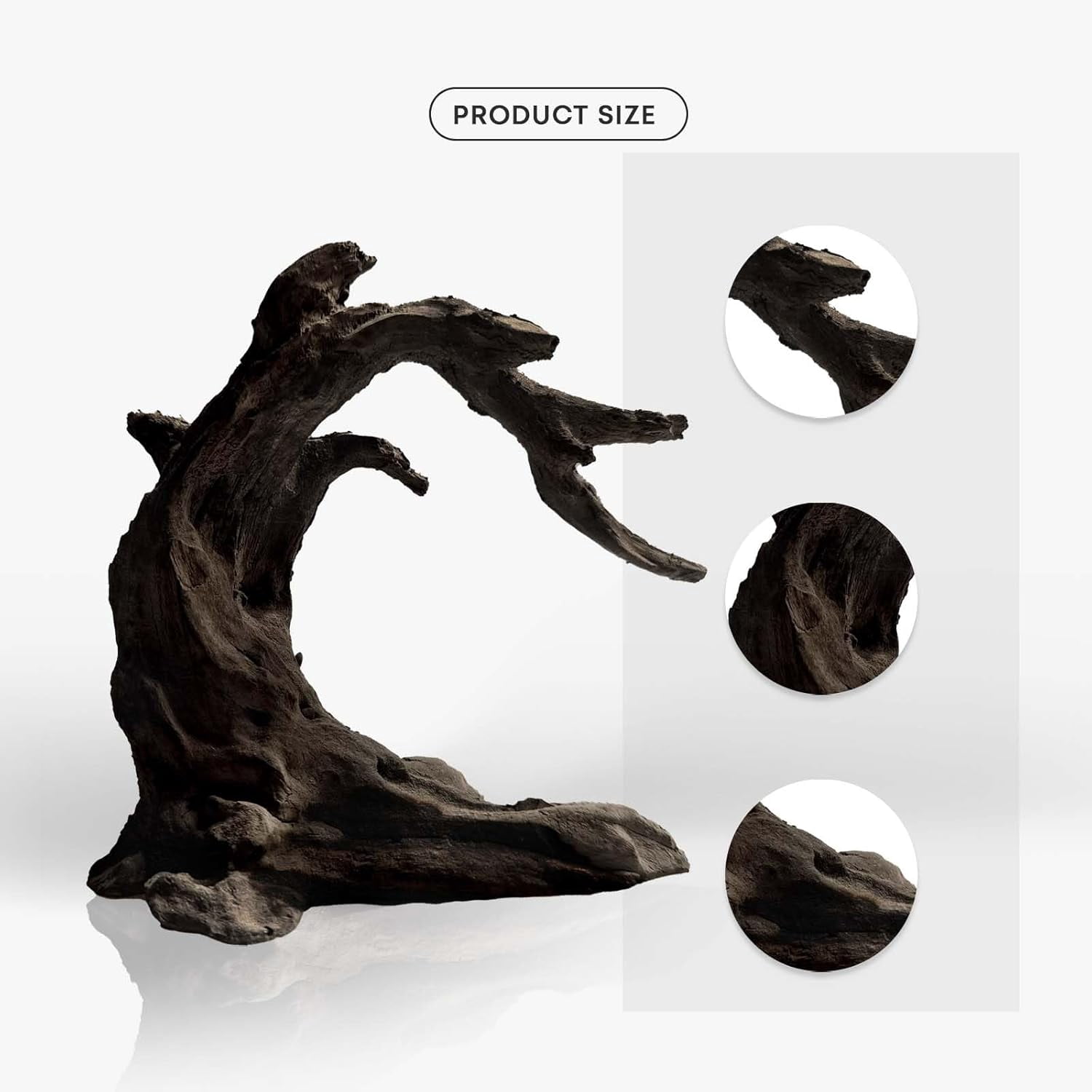 Driftwood for Aquarium Resin Model pH Neutral Rocks for Aquascaping, Hardscape