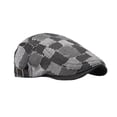 thumbnail image 3 of Gorra de ajustable 55 cm-59 cm hombres mujeres gorra plana para viajes conducción al aire libre Negro Yuyangstore boina, 3 of 8