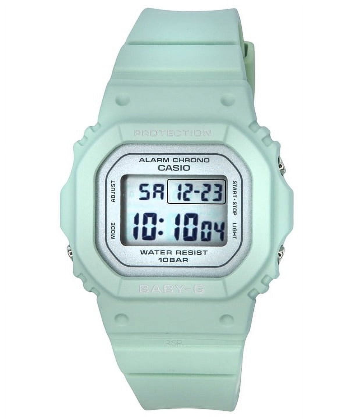 CASIO PROTECTION Baby-G ミントグリーン Casio Baby-G Digital Pastel Green Resin Strap Quartz BG-169U