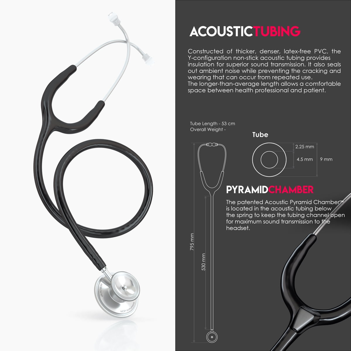 MDF Acoustica Dual Head Stethoscope