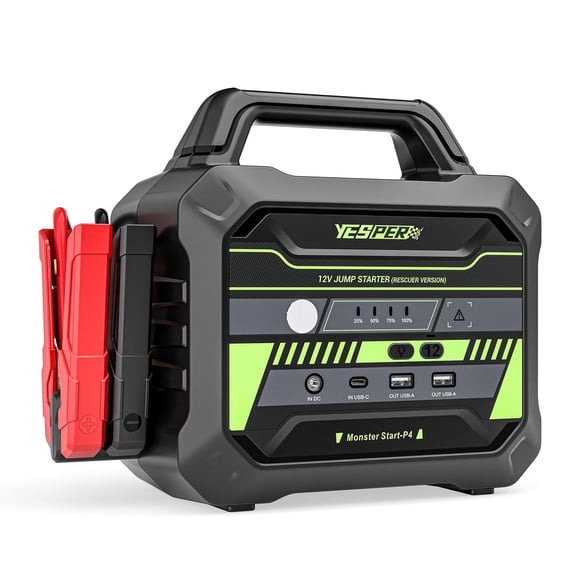 Arrancador de coche YESPER, 78000 mAh, 6000 A, para diésel y gas de 12 V
