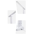 thumbnail image 3 of Lámpara de mesa plegable LED con carga USB, protección ocular, control táctil, para dormitorio, oficina y estudio, color blanco marfil (recargable)., 3 of 11