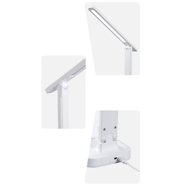 Lámpara de mesa plegable con carga USB, lámpara de mesa plegable LED Lámpara de escritorio con protección ocular con carga USB Lámpara de escritorio Tecnología avanzada