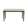 thumbnail image 2 of Linon Willow 2 Tone Dining Table in Smokey White and Dark Gray Stained Wood, 2 of 11