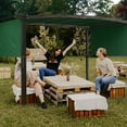 thumbnail image 2 of Yescom 17x6.8 Ft Universal Canopy Cover Replacement for 6Ft Curved Pergola Structure Green, 2 of 10