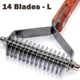 thumbnail image 3 of Coat King Rake 14-blade Rake Pet Undercoat Rake,professional Pet Dematting Comb, 3 of 5