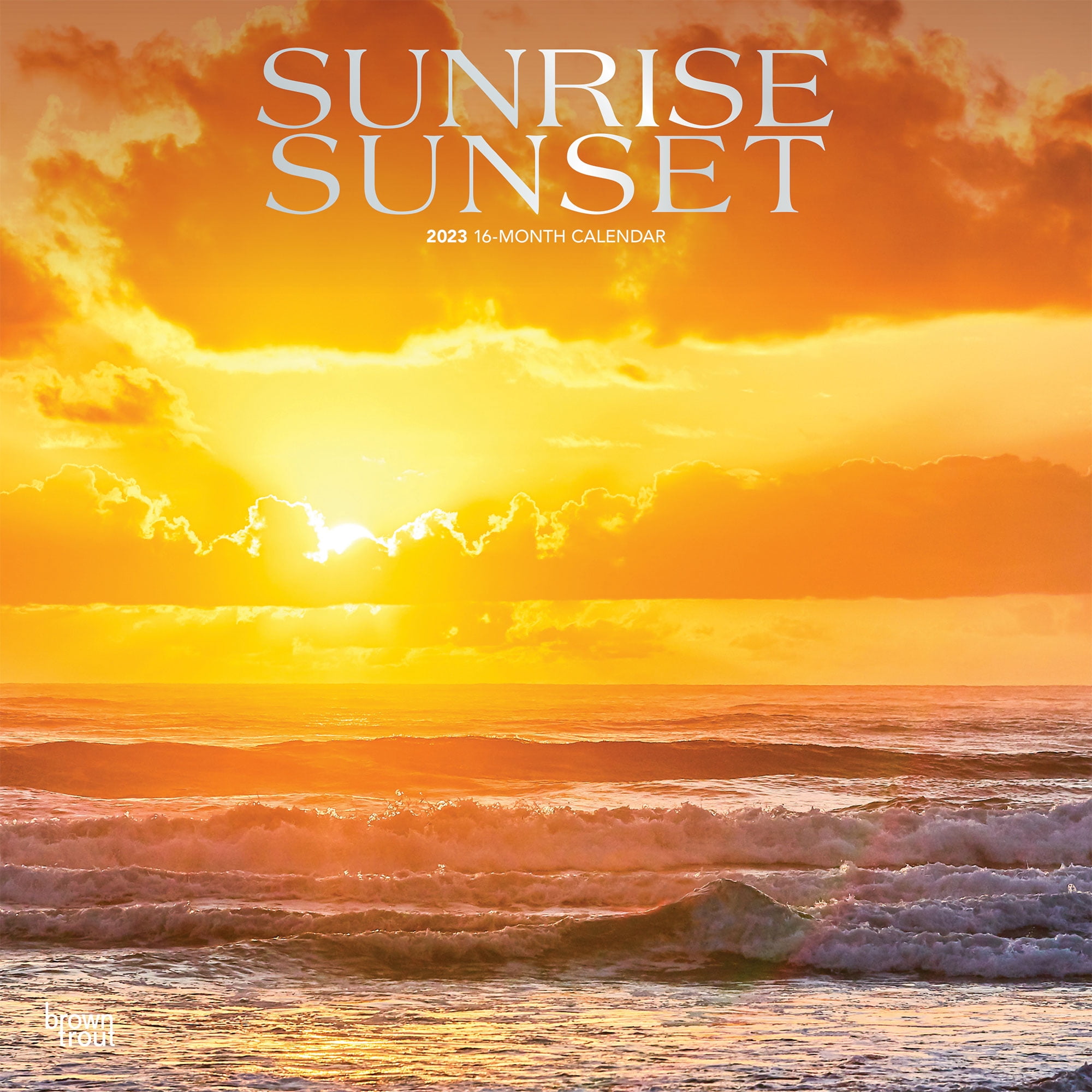 Sunrise Sunset | 2023 12x24" (Hanging) Square Wall Calendar