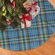 thumbnail image 2 of Falda para árbol de Navidad con cuadros azules del clan Wallace Tartan 2, suave y divertida decoración navideña navideña de granja de 30", 2 of 4