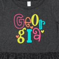 thumbnail image 4 of Inktastic Colorful Georgia State Girls Toddler Dress, 4 of 5