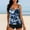 1-Dark Blue, variant on Dihao Tankini Swimsuit for Women Plus Size Tank Top with Shorts Two Piece Two Piece Bathing Suits Floral Print Swimming Suits