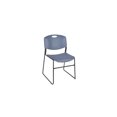 thumbnail image 4 of Regency Cain 30 in. Square Breakroom Table- White & 4 Zeng Stack Chairs- Blue, 4 of 6