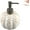 White, variant on Pumpkin soap dispenser, refillable hand soap dispenser with plastic pump, ceramic pumpkin soap bottle, perfect for Halloween or Christmas home or hotel decorations.
