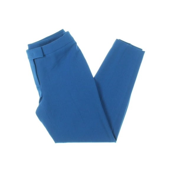 ANNE KLEIN $89 Womens New 0582 Blue Printed Pleated Faux Wrap Dress 12 B B