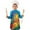 Colorful Circular Pattern, variant on Rainbow Tie Dye Mandala Pattern Kids Aprons for Girls and Boys,Adjustable Neck Strap Toddler Aprons for Kids Cooking Baking