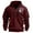 Wine#2, variant on LEBONYARD Mens Hoodies Sweatshirts,Fashionable Men's Printed Hooded Sweatshirt with Zipper and Multiple Pockets Pullover Sweatshirt Khaki S