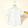 thumbnail image 6 of SHTXOZHI Boys Button Down Shirts Collared Neck Short Sleeve Tops Comfortable School Uniform Tees for Kids, 6 of 9