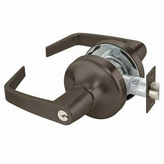 Yale AU4707LN613E Commercial Office Entry Augusta Lever Grade 1 Cylindrical Lock with Para Keyway, Oil Rubbed Bronze