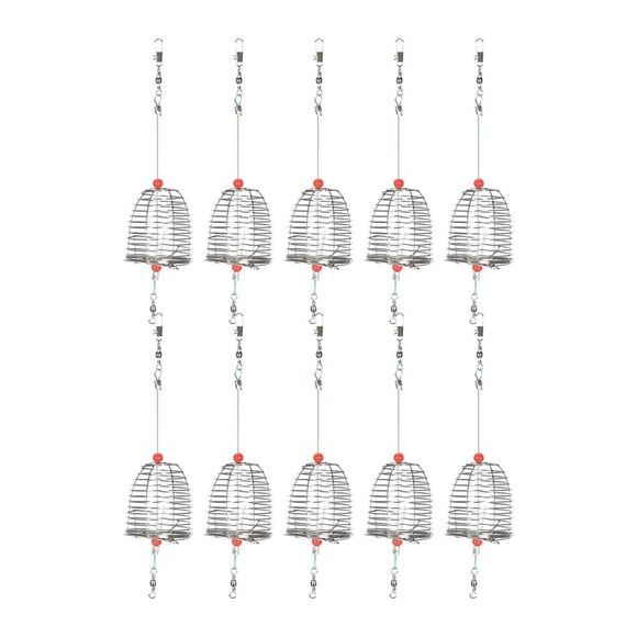 Feltree Stainless Steel Metal Nesting Cage Fishing Bait Nesting Device Bait Throwing Device Fish Bait Cage Bait Basket