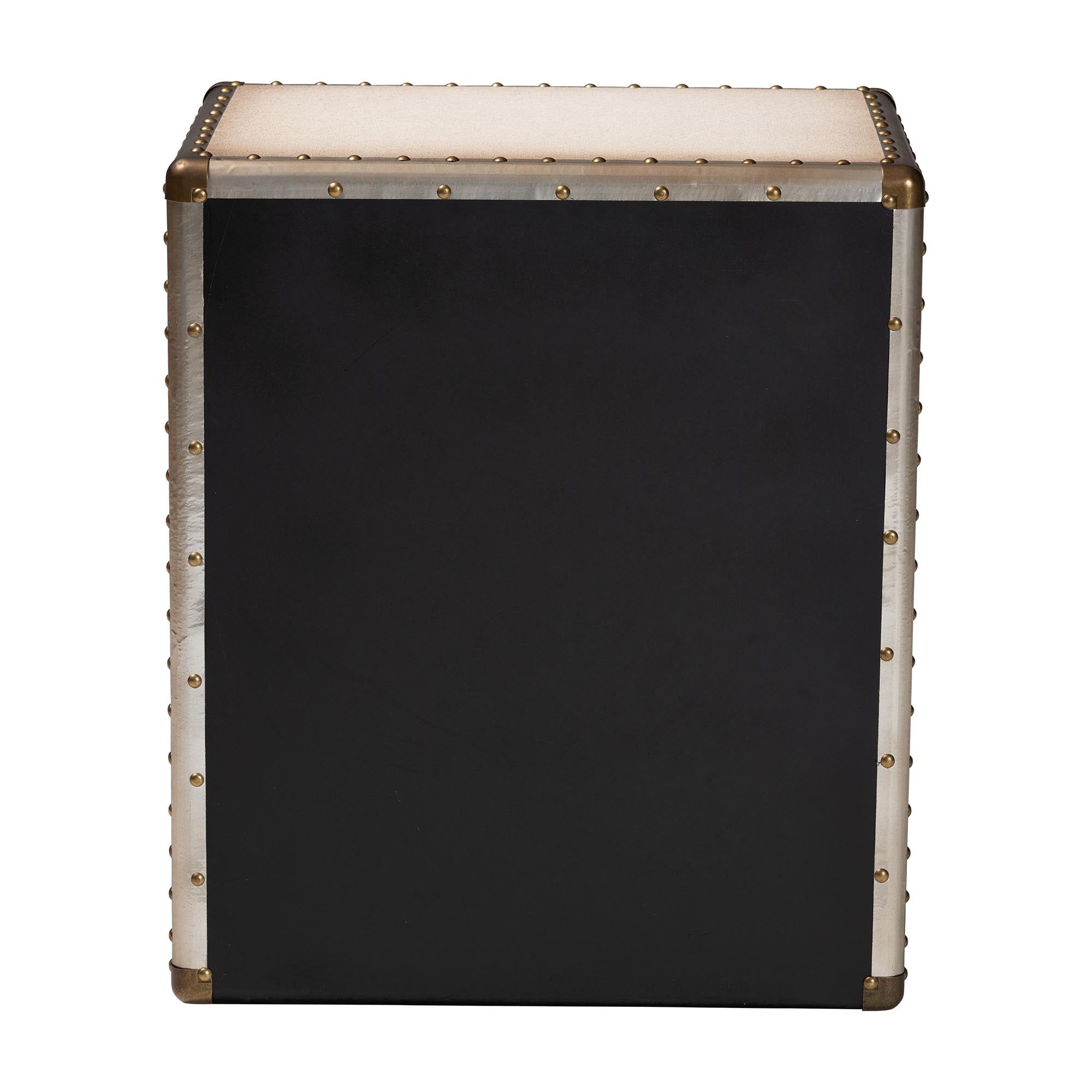 Baxton Studio Mallison Vintage End Table, 3-Drawer, Dark Brown