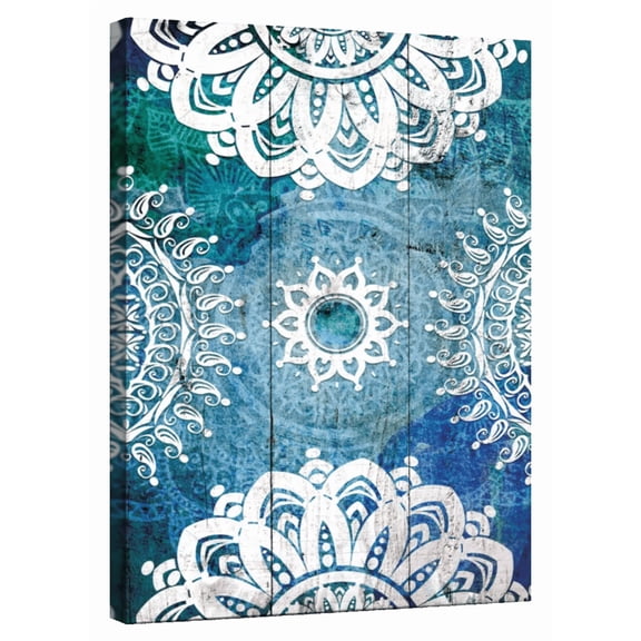 Elephant Stock White Mandala Wall Art - Decor Elements Canvas Canvas - 8" x 12"