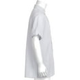 thumbnail image 4 of Calsunbaby Men Cotton Linen Short Sleeve Solid Shirts Casual Dress Tops White XL, 4 of 8