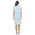 thumbnail image 4 of Casual Nights Women's Short Sleeve Floral Nightgown Nightshirt Night Dress, 4 of 5