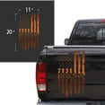 thumbnail image 2 of We The People Distressed American USA US Flag Truck Tailgate Vinyl Decal Preamble of the US Constitution Compatible with most Pickup Trucks - Rear Car Sticker (11" x 20", Copper (Metallic)), 2 of 8