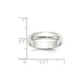 thumbnail image 3 of 10KW 5mm LTW Half Round Band Size 10.5 in 10k White Gold, 3 of 3