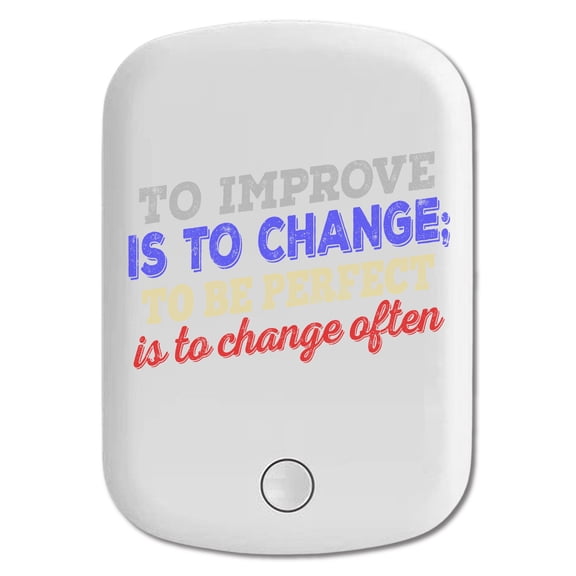 DistinctInk Magnetic Battery Pack, 10000 mAh Wireless Portable Charger with USB-C Cable, Compatible with MagSafe iPhone 14 / 13 / 12 Series - Improve To Change Perfect Change Often