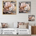 thumbnail image 4 of Designart "Marble Pink Gold Peony Flower II" Floral Peony Wall Art Print, 4 of 5