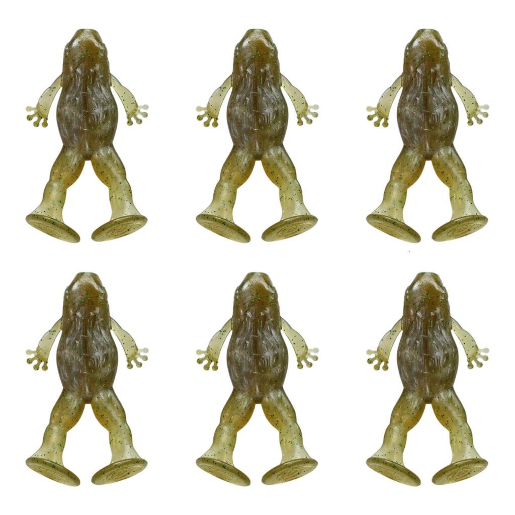 HannLk Soft Frogs Baits for Cover Fishing Floating Topwater Soft Lures Pack