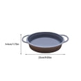 thumbnail image 4 of Yuarrent Molde de silicona antiadherente para decoración de pasteles, bandeja para hornear con asas, utensilios para hornear redondos Herramientas y accesorios para hornear Gris, 4 of 6