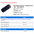 thumbnail image 2 of Rear Right Air Spring - Compatible with 2000 - 2006 BMW X5 2001 2002 2003 2004 2005, 2 of 2