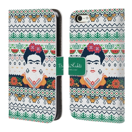 True Floral Case - OFFICIAL FRIDA KAHLO COYOACAN LEATHER BOOK WALLET CASE COVER FOR APPLE IPHONE PHONES